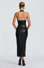 Lisa Midi Dress - Black