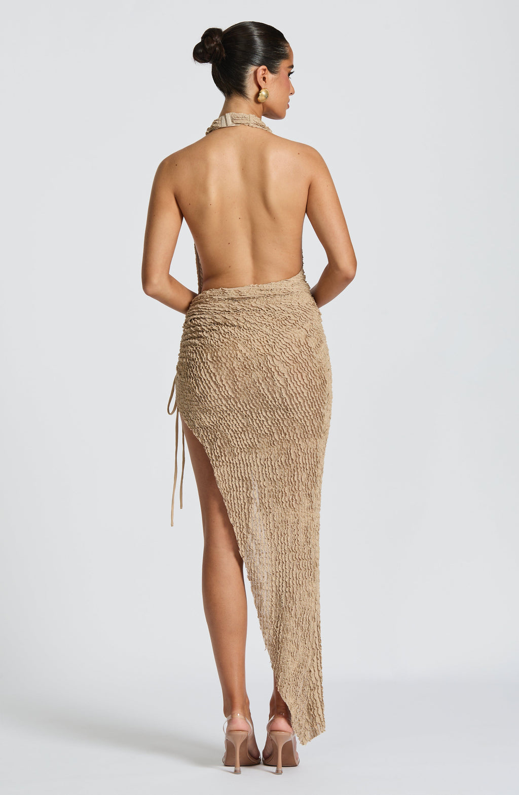 Adele Midi Dress - Beige