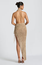 Adele Midi Dress - Beige