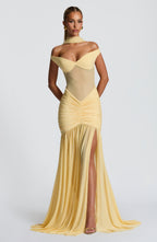 Maria Maxi Dress - Lemon