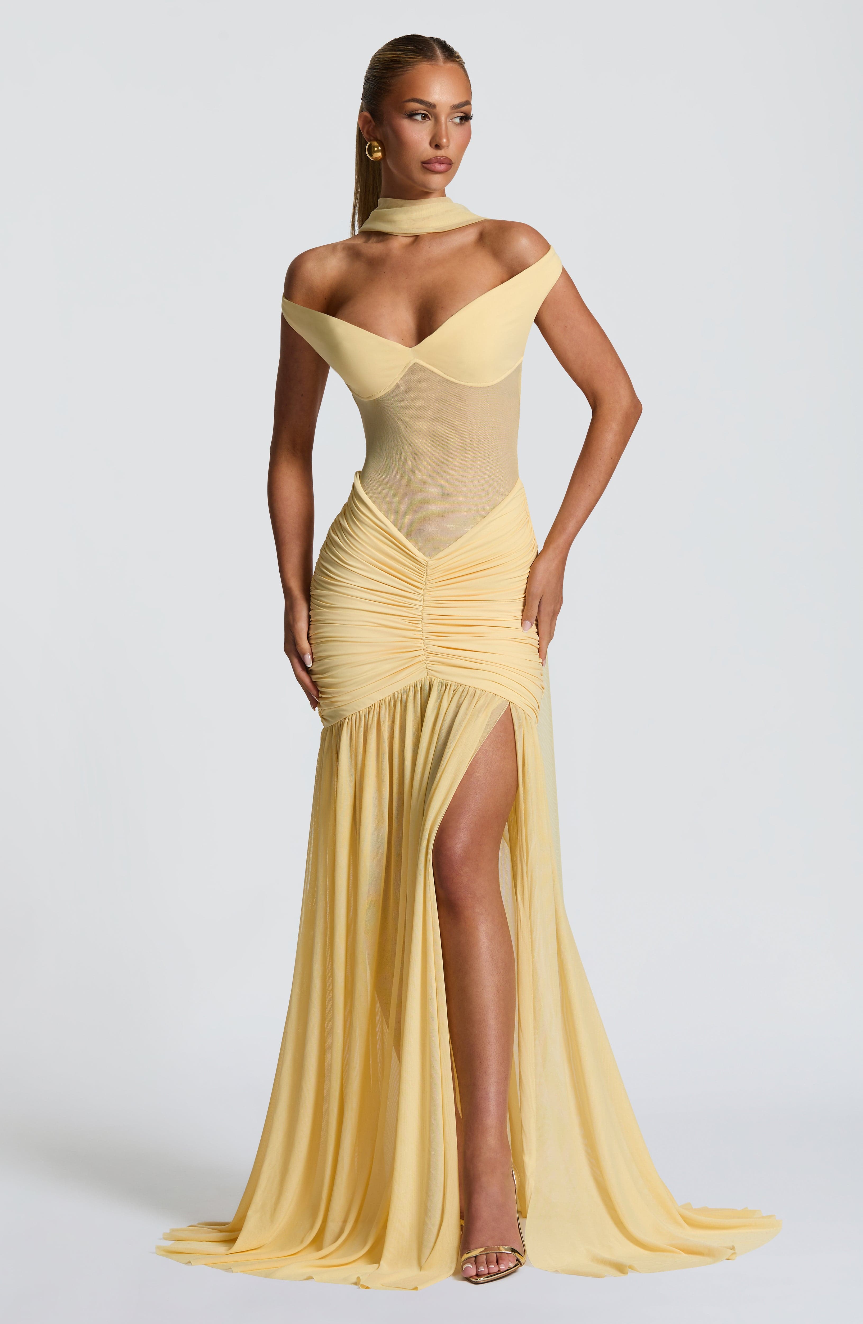 Maria Maxi Dress - Lemon