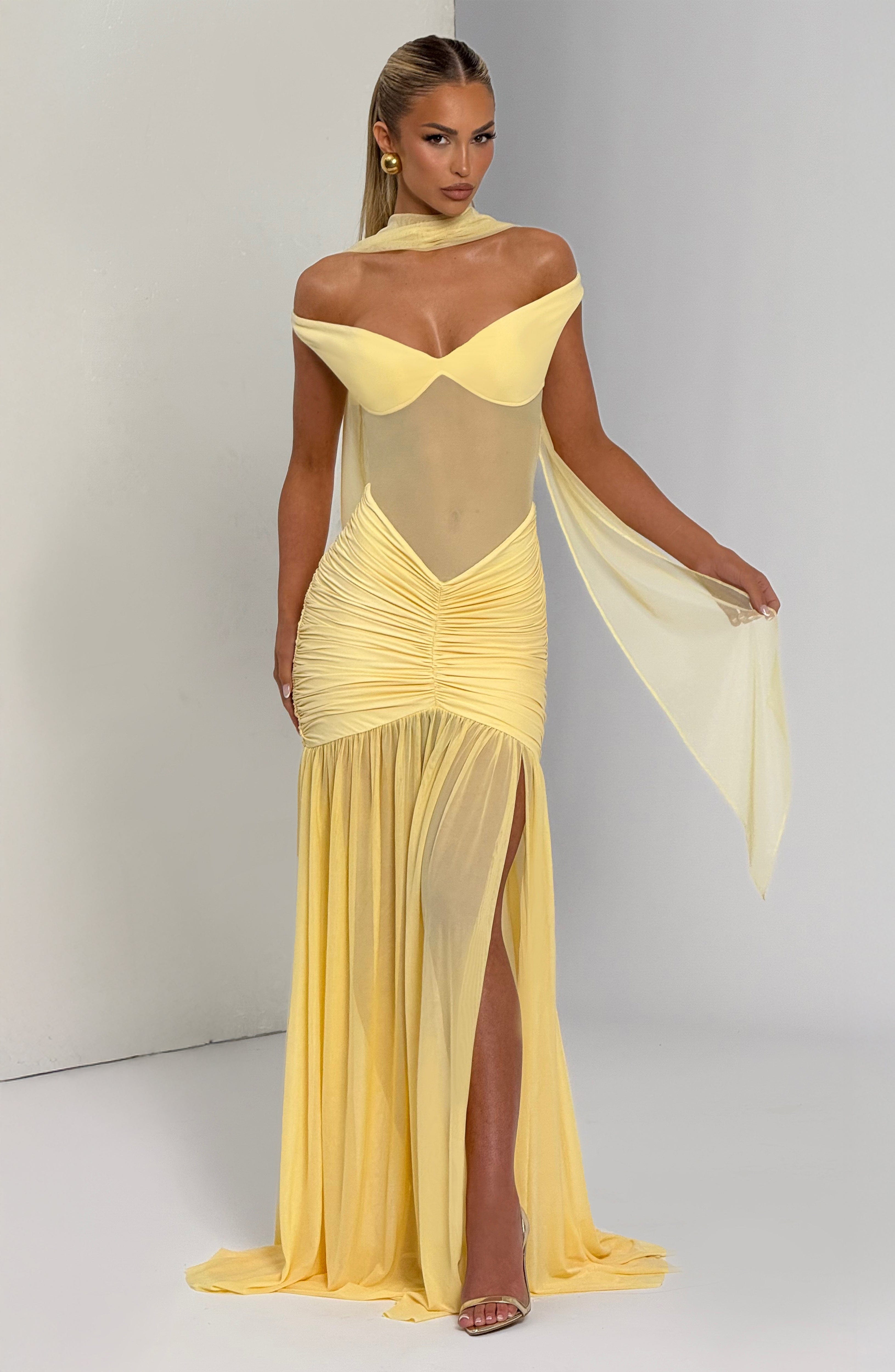 Maria Maxi Dress - Lemon