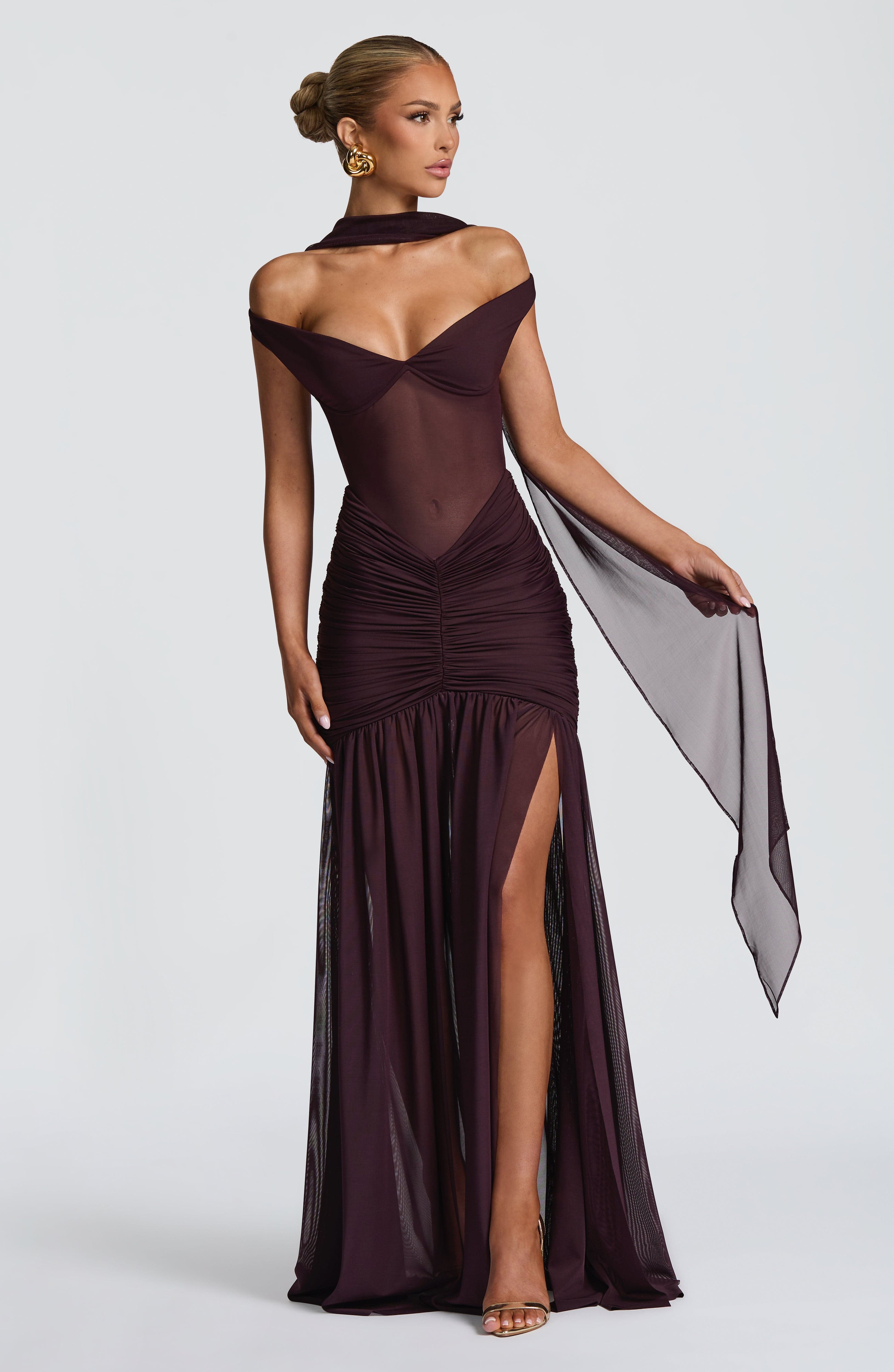 Maria Maxi Dress - Plum