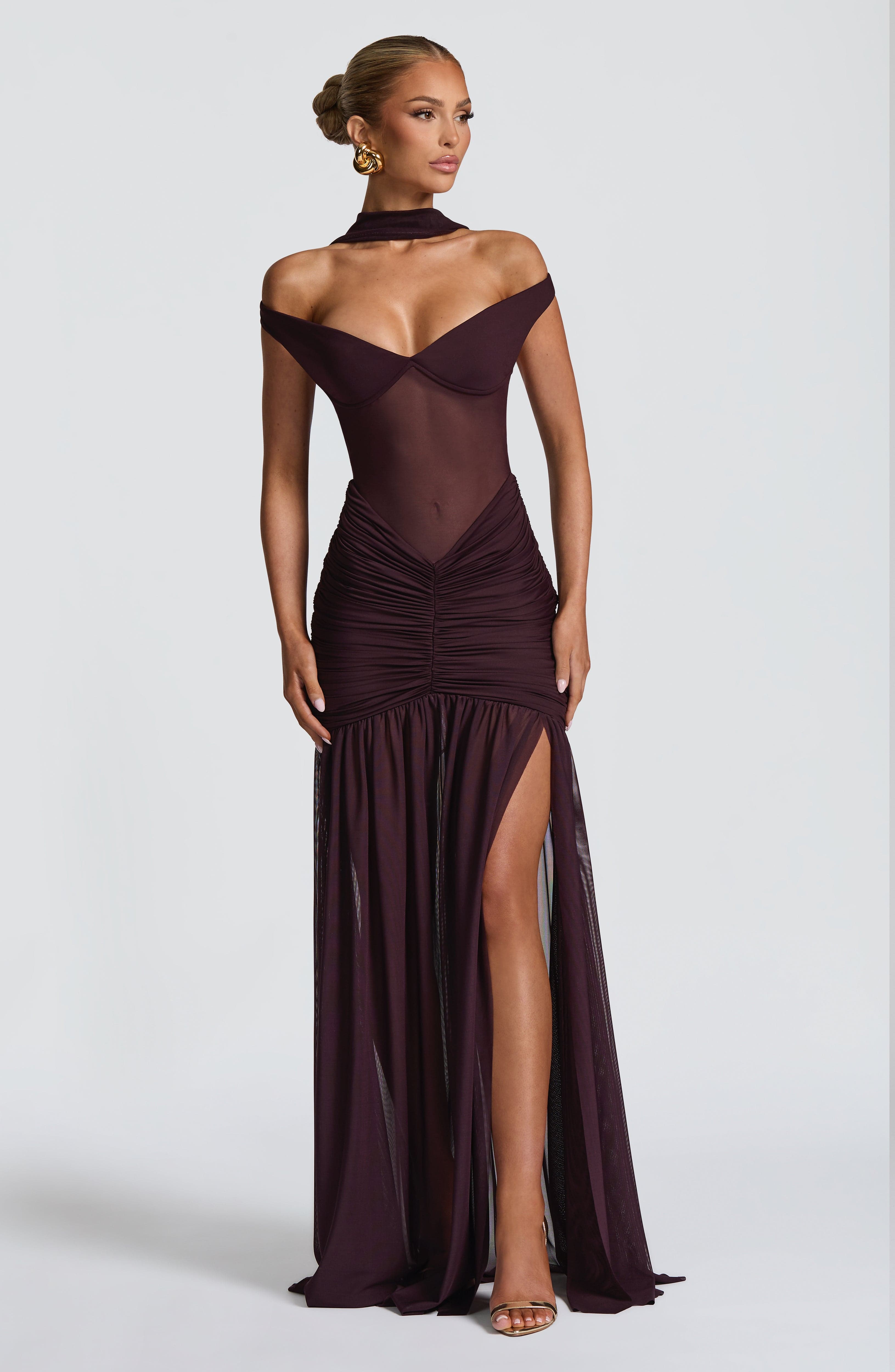 Maria Maxi Dress - Plum