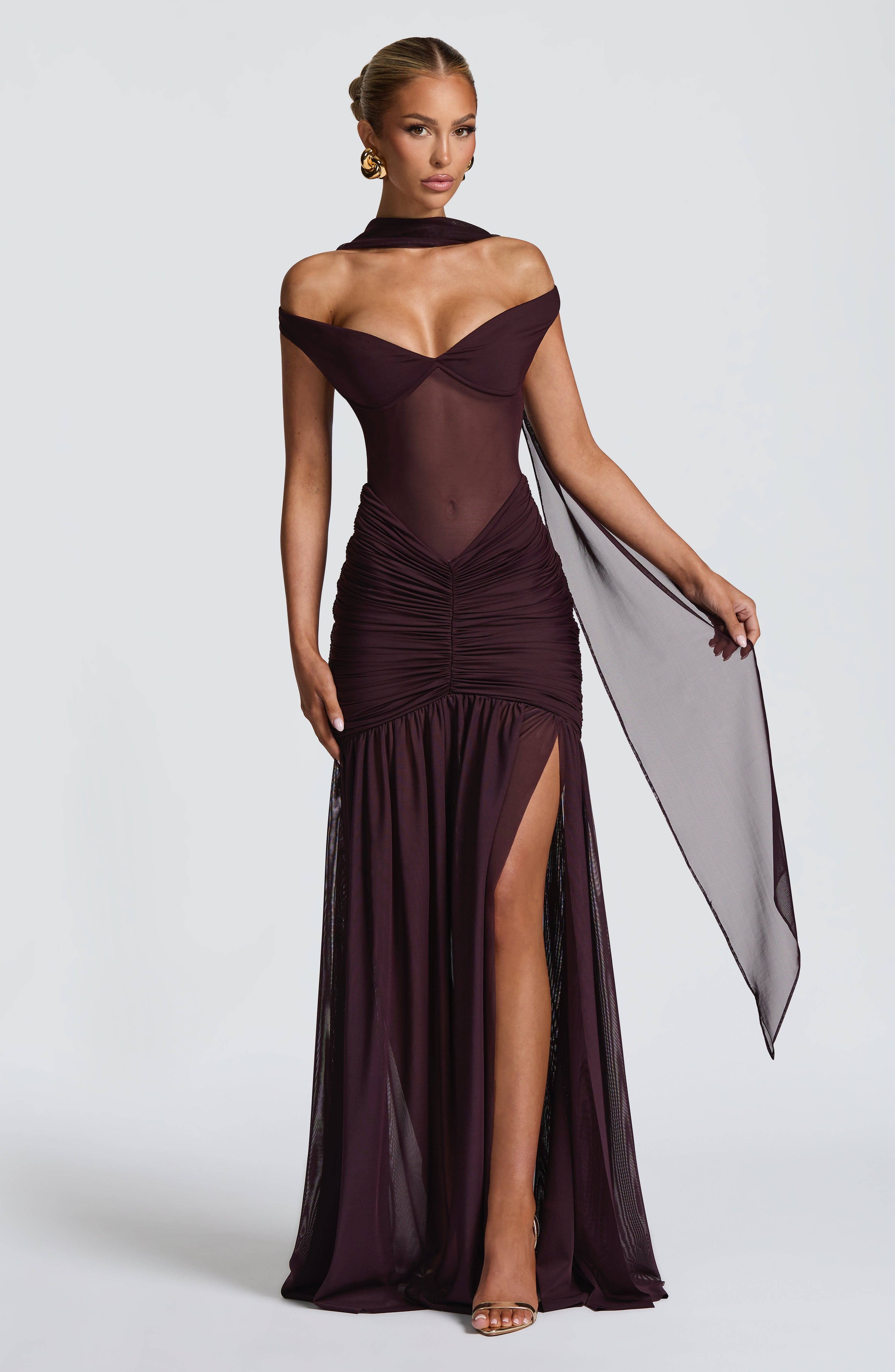 Maria Maxi Dress - Plum
