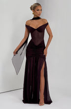 Maria Maxi Dress - Plum