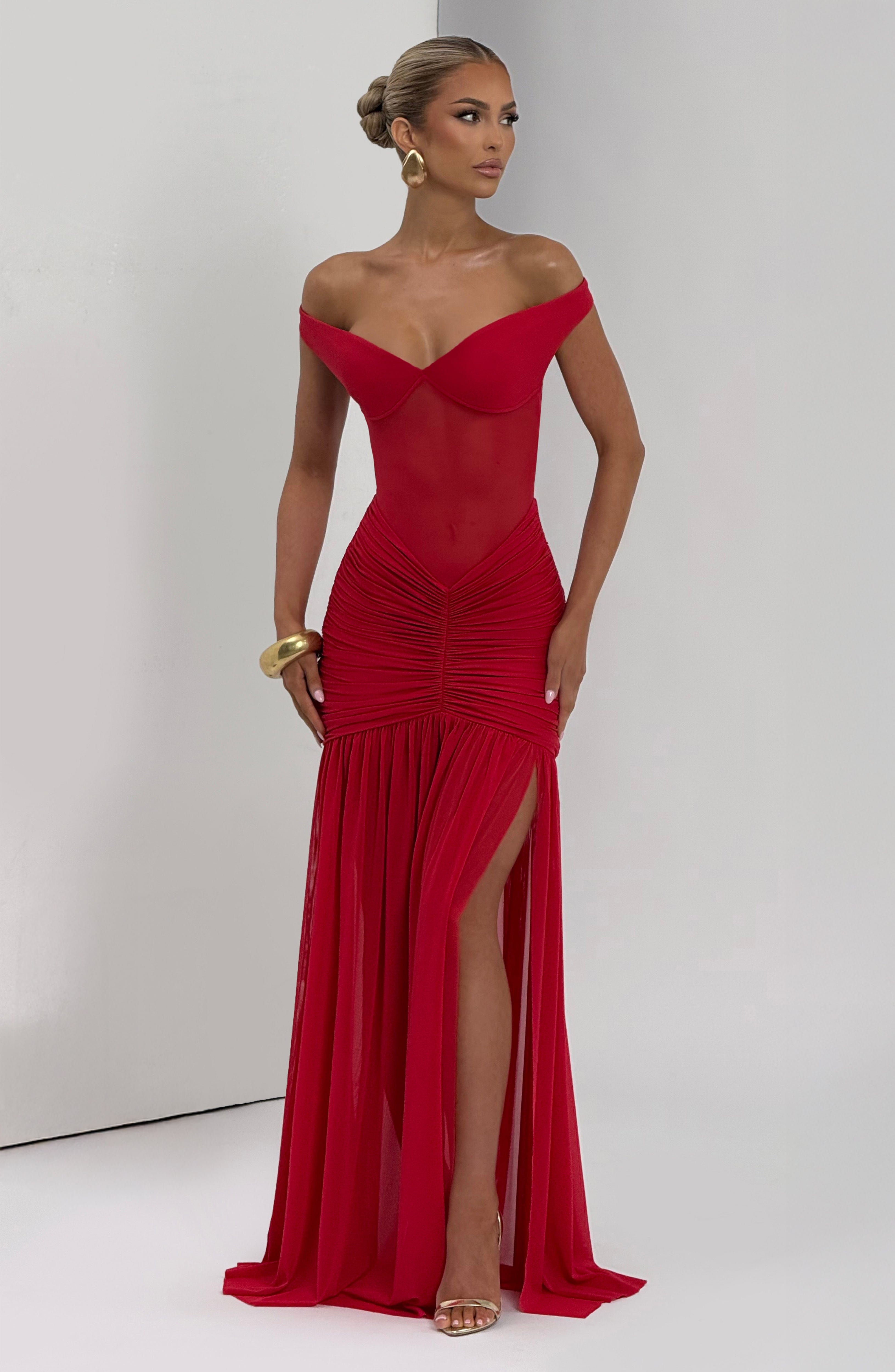 Maria Maxi Dress - Red
