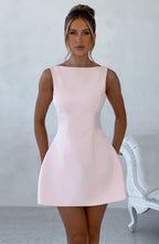 Lisa Mini Dress - Blush