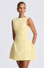 Lisa Mini Dress - Lemon