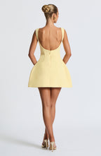 Lisa Mini Dress - Lemon