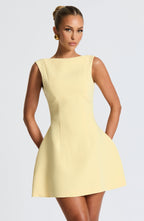 Lisa Mini Dress - Lemon