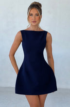 Lisa Mini Dress - Navy