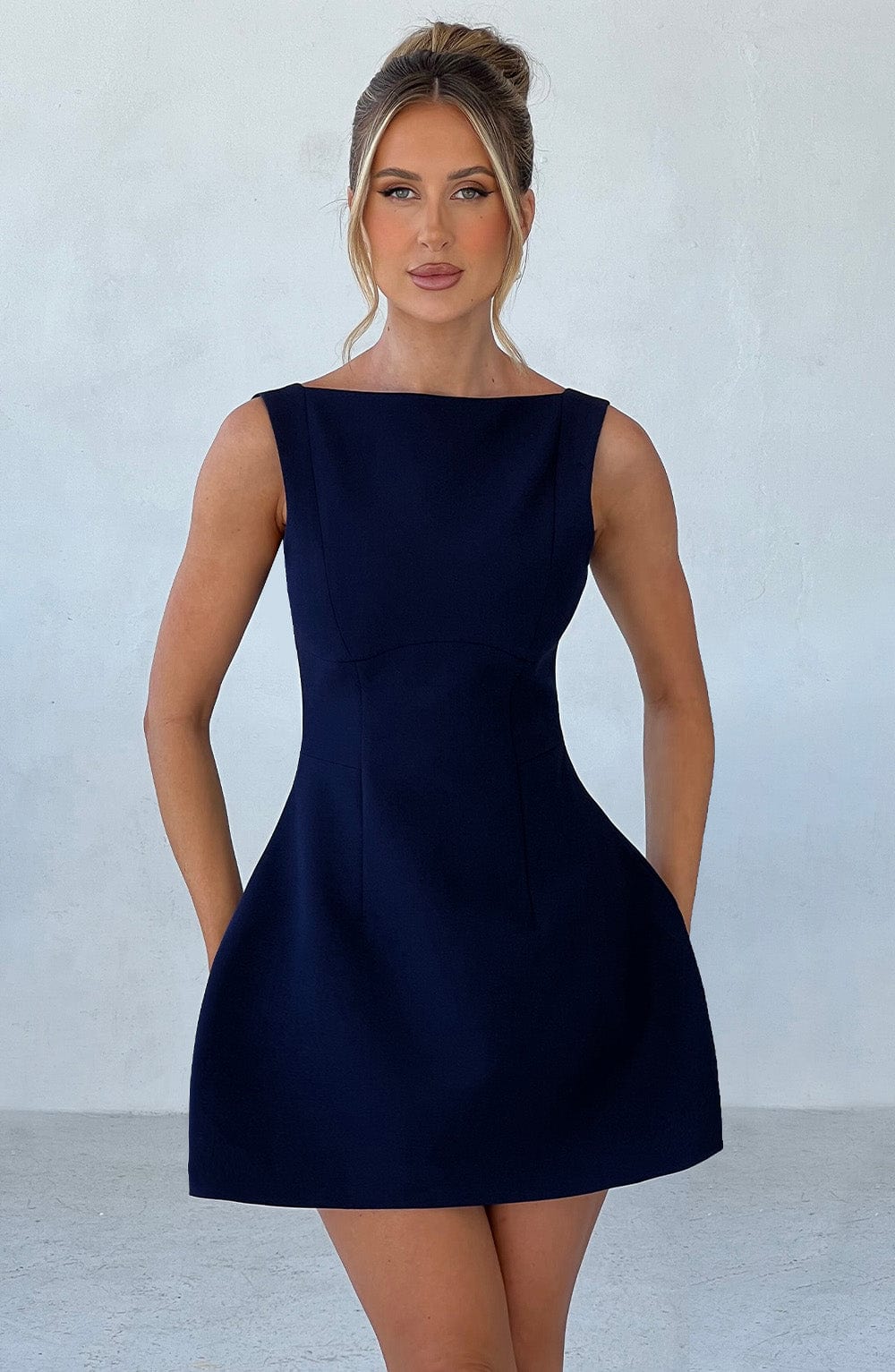 Lisa Mini Dress - Navy