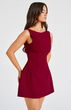 Lisa Mini Dress - Wine