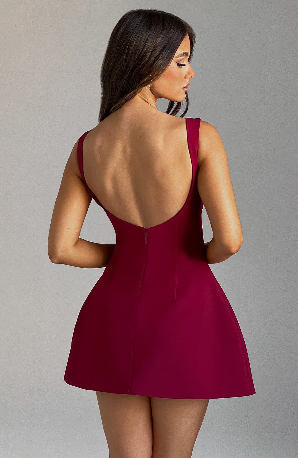 Lisa Mini Dress - Wine