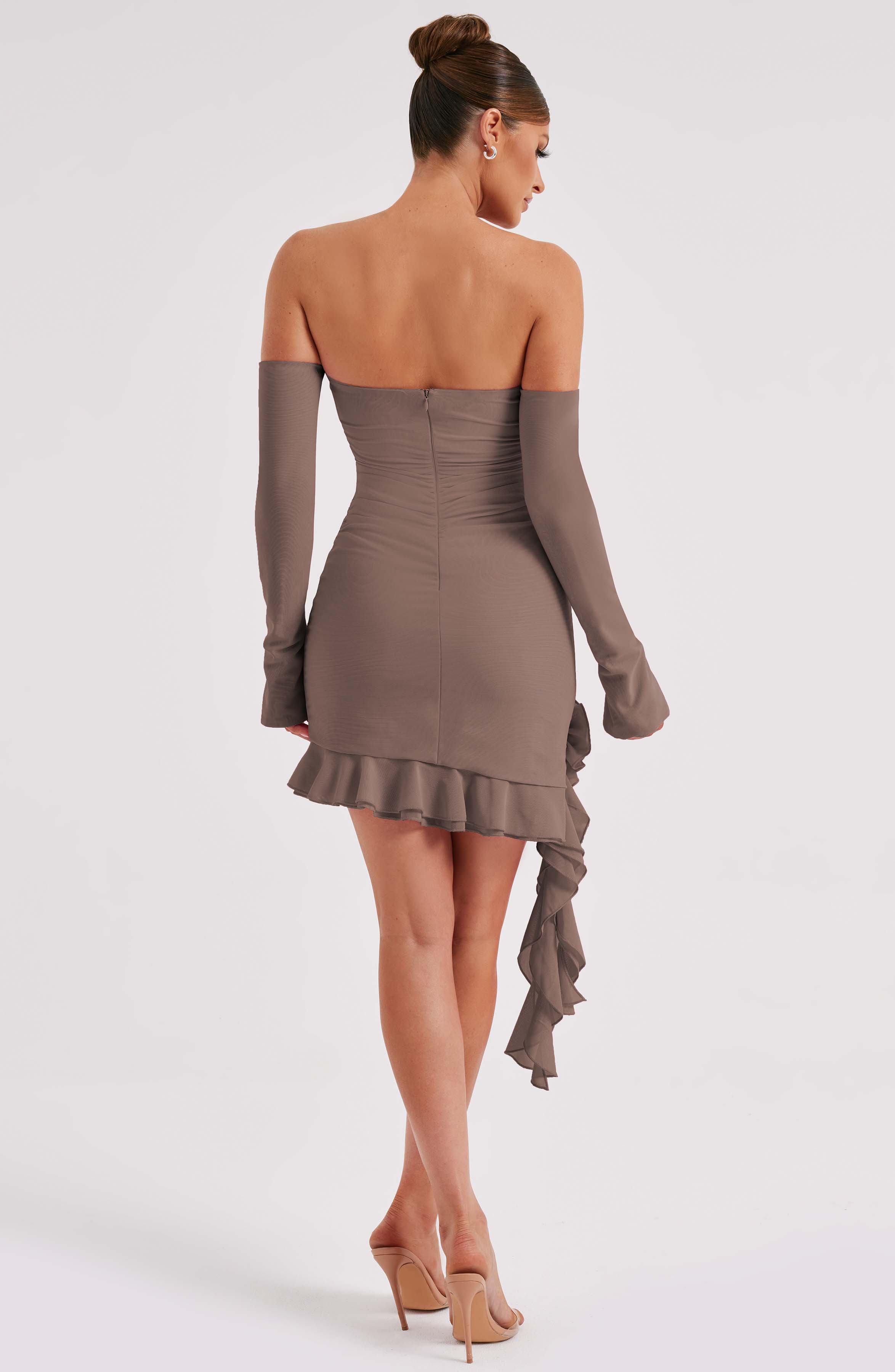 Adele Mini Dress - Chocolate