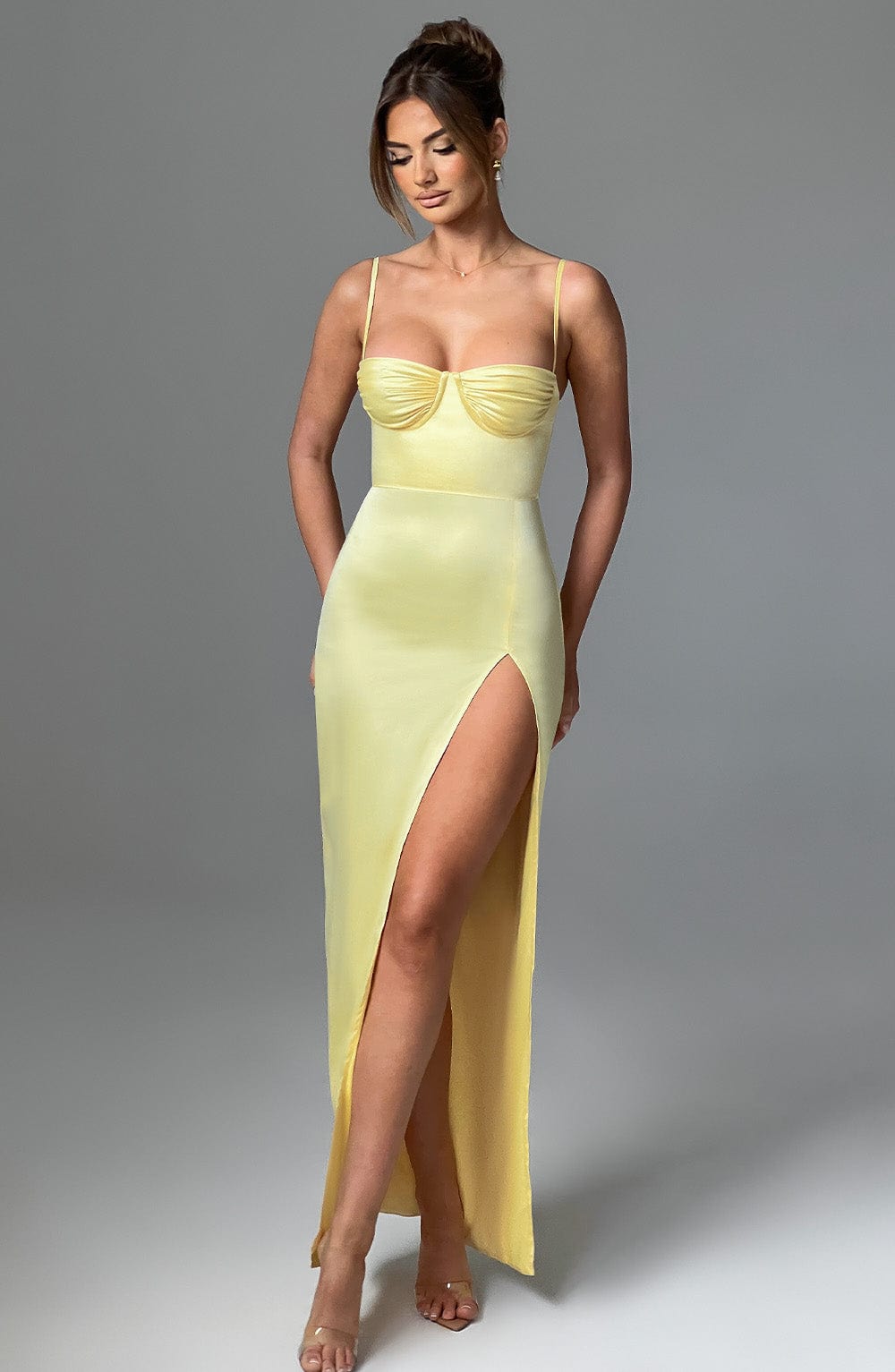 Crystal Maxi Dress - Lemon