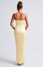 Crystal Maxi Dress - Lemon