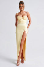 Crystal Maxi Dress - Lemon