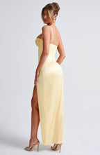 Crystal Maxi Dress - Lemon