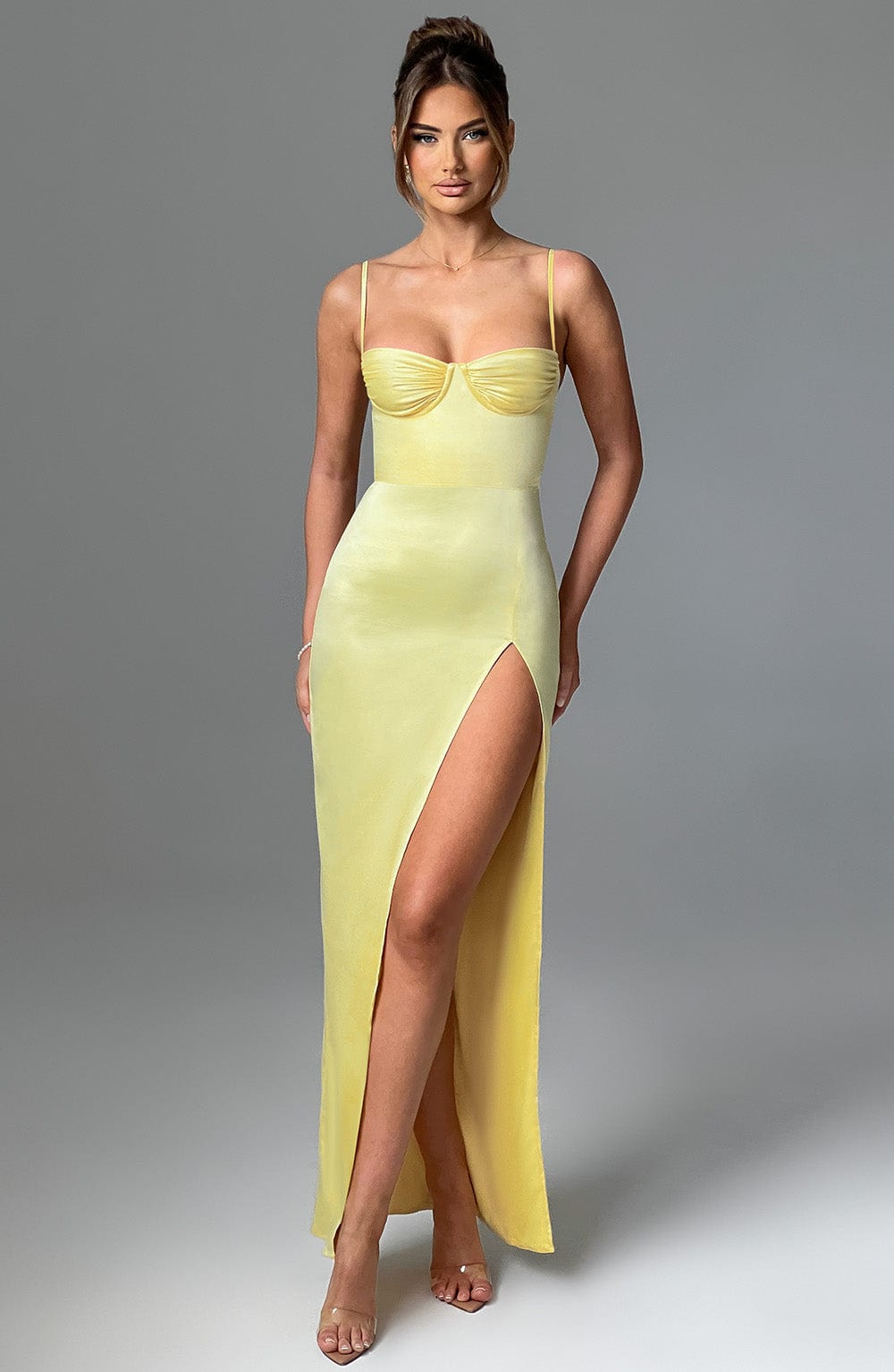 Crystal Maxi Dress - Lemon