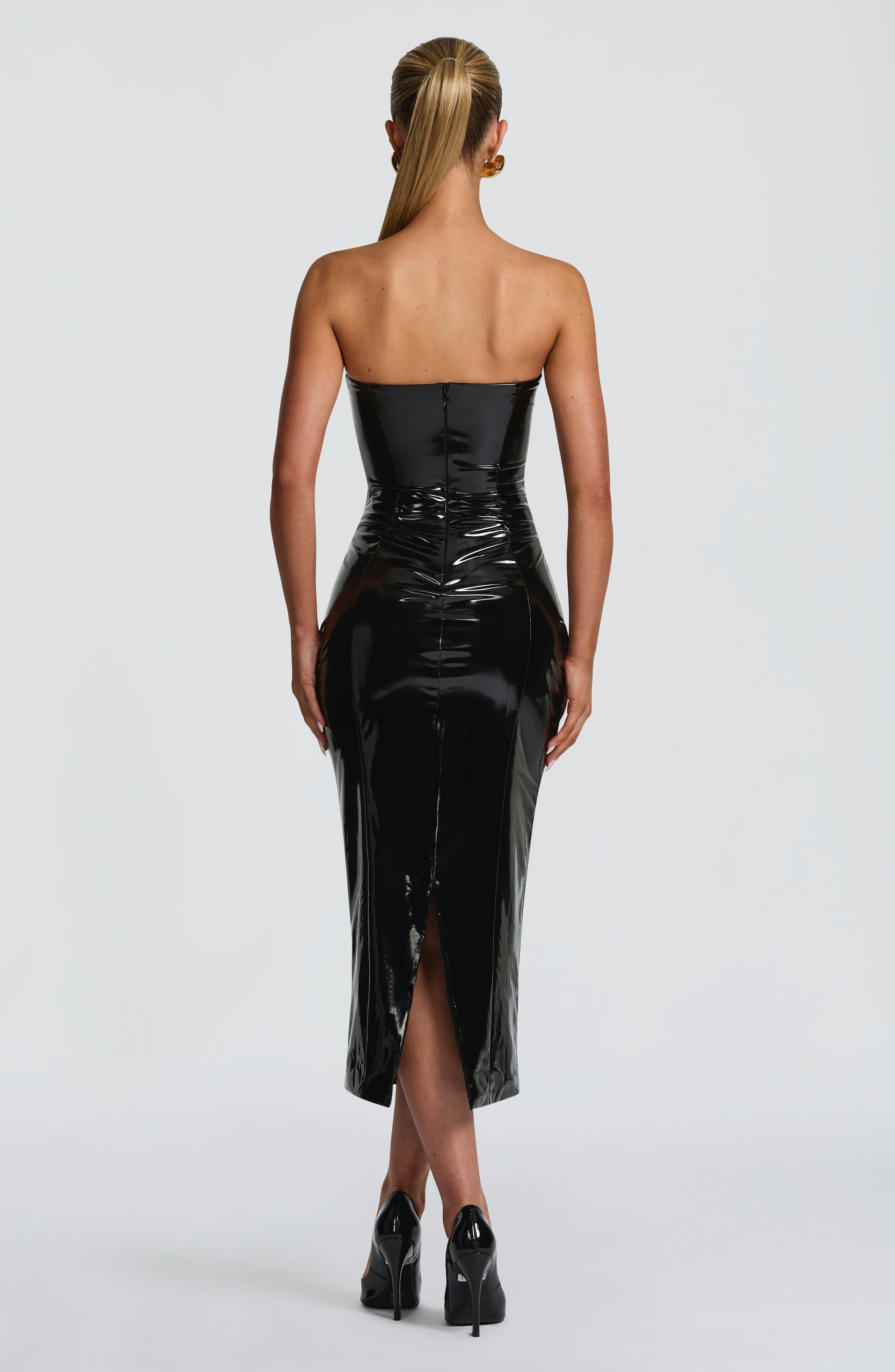 Charlotte Midi Dress - Black