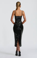 Charlotte Midi Dress - Black
