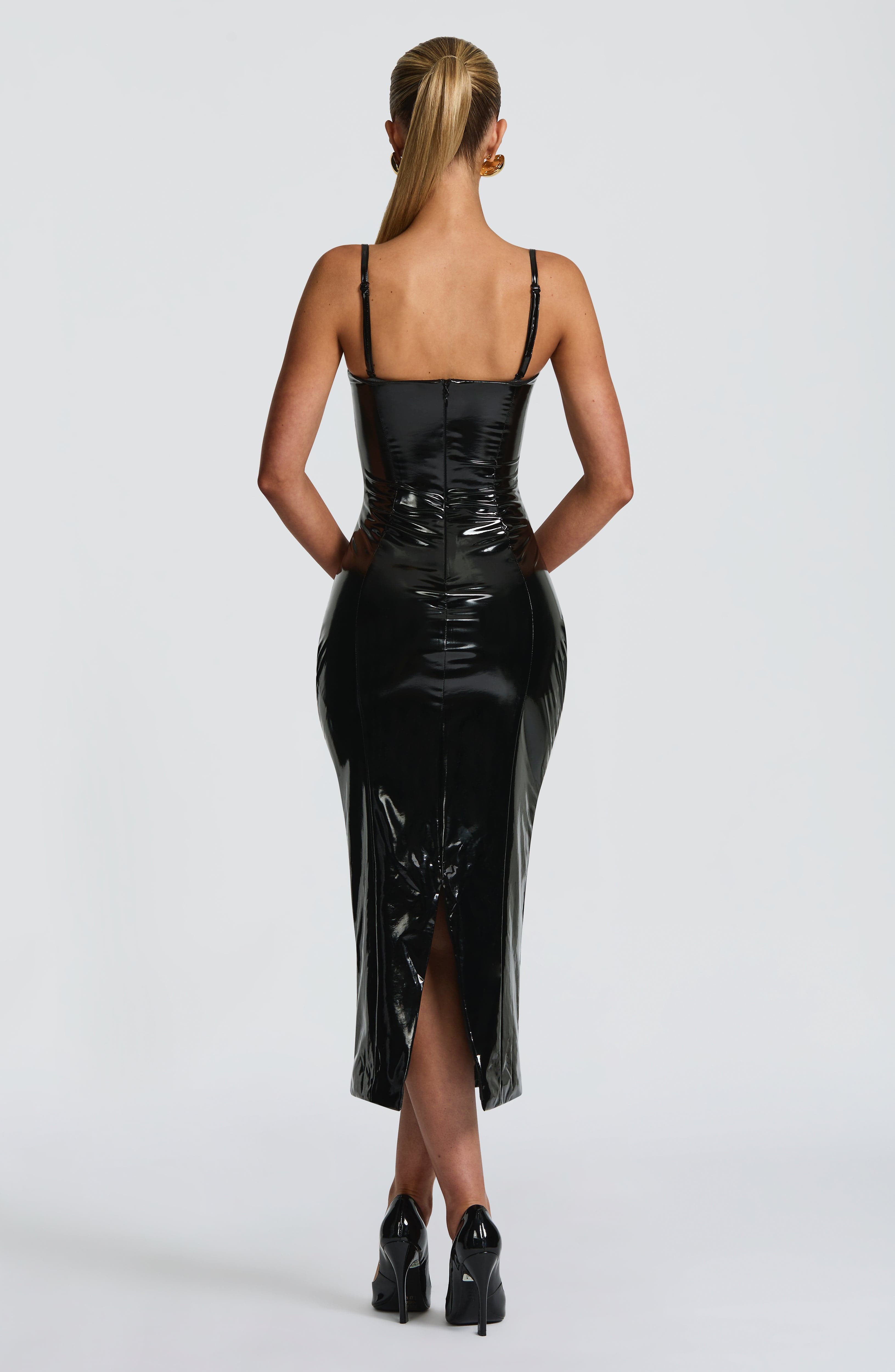 Charlotte Midi Dress - Black