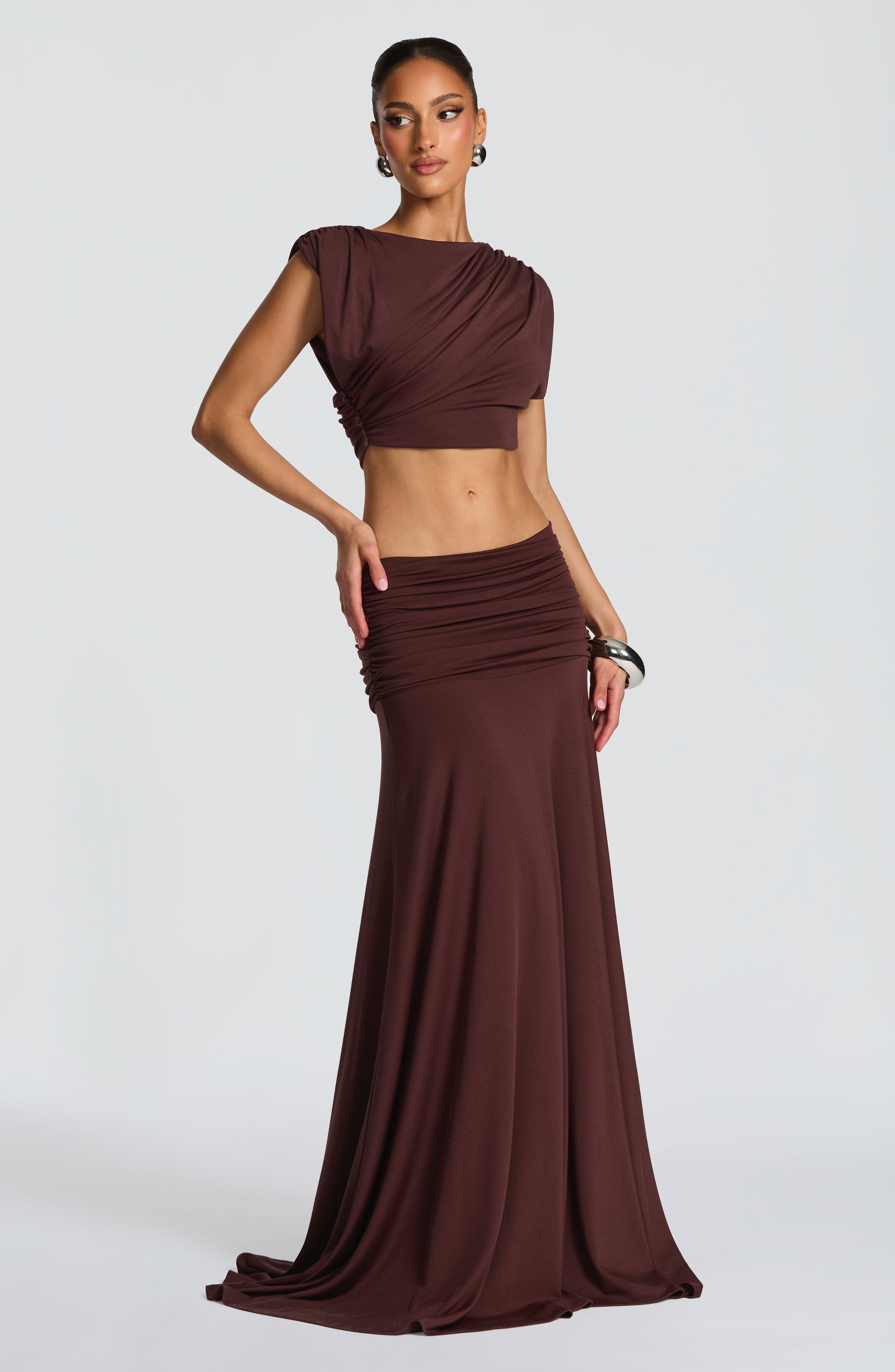 Olivia Top - Plum Brown