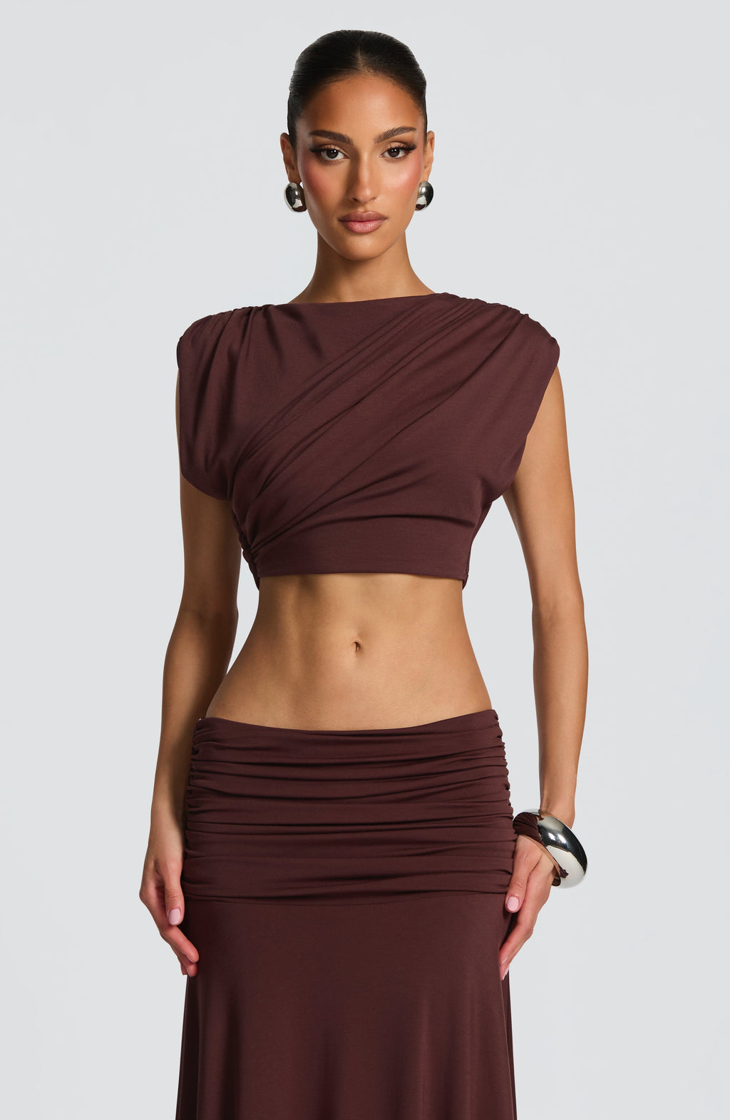 Olivia Top - Plum Brown