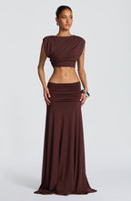 Olivia Top - Plum Brown