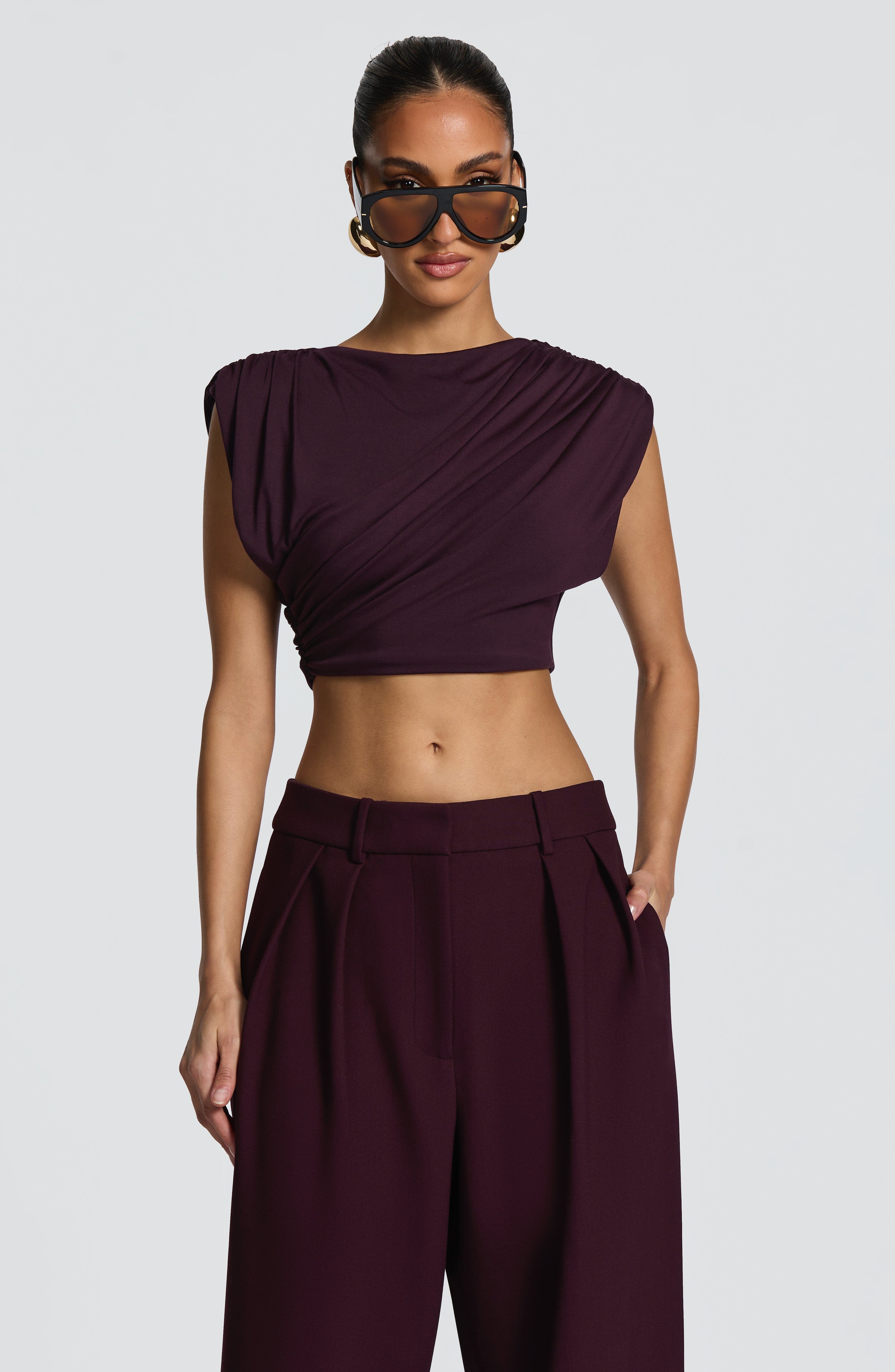 Olivia Top - Plum