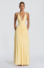 Alessia Maxi Dress - Lemon