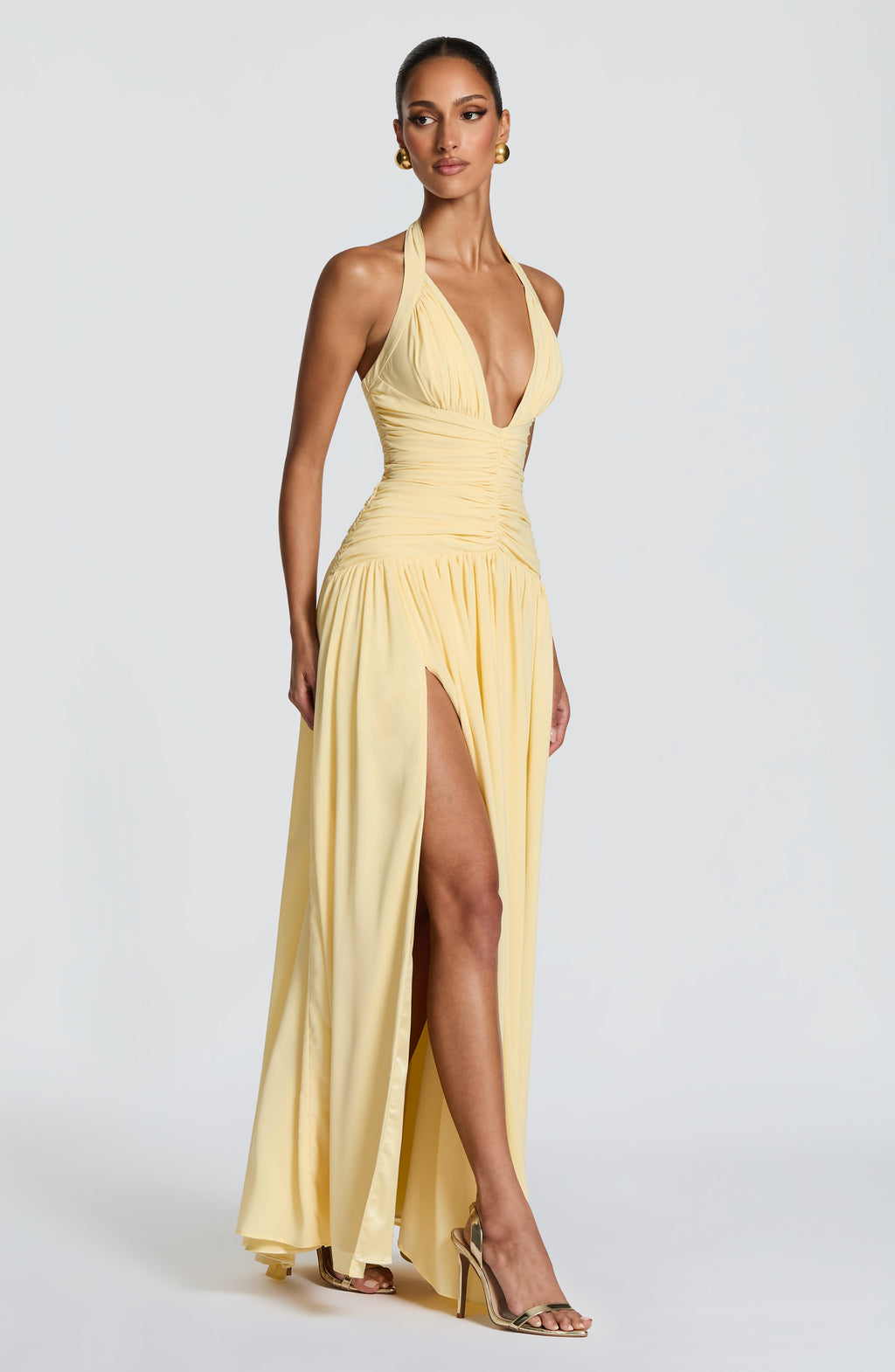 Alessia Maxi Dress - Lemon