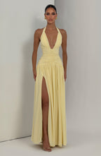 Alessia Maxi Dress - Lemon