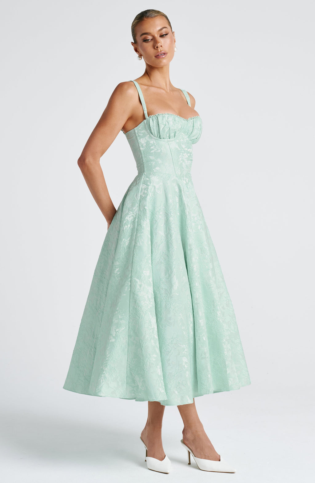 Olivia Midi Dress - Mint