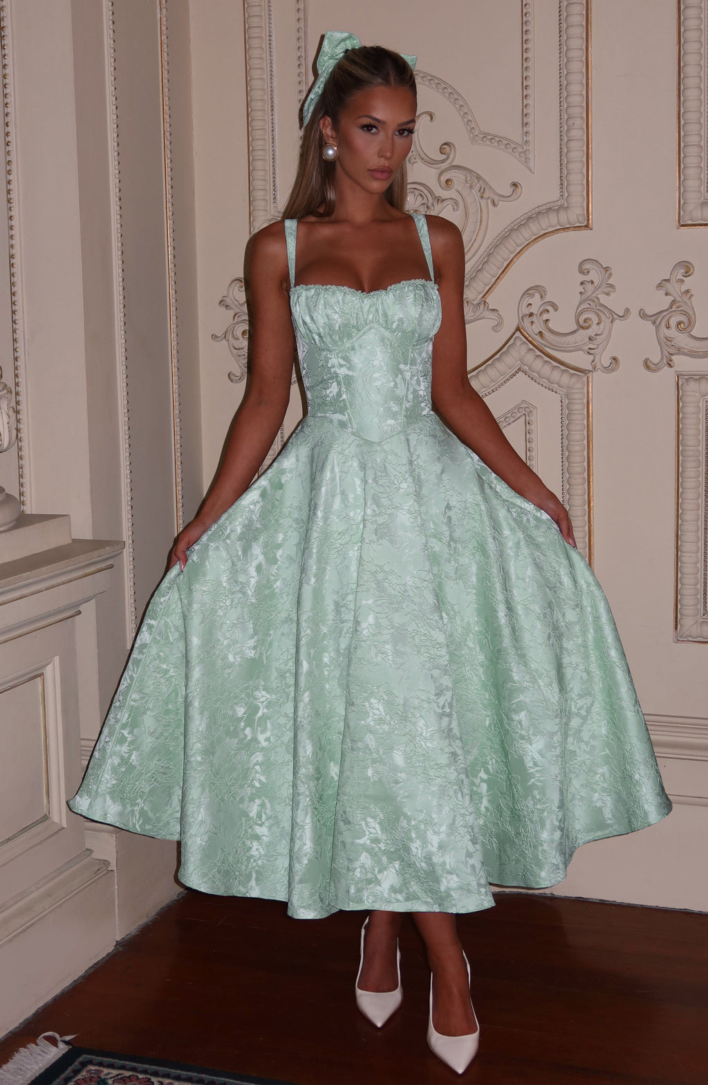 Olivia Midi Dress - Mint