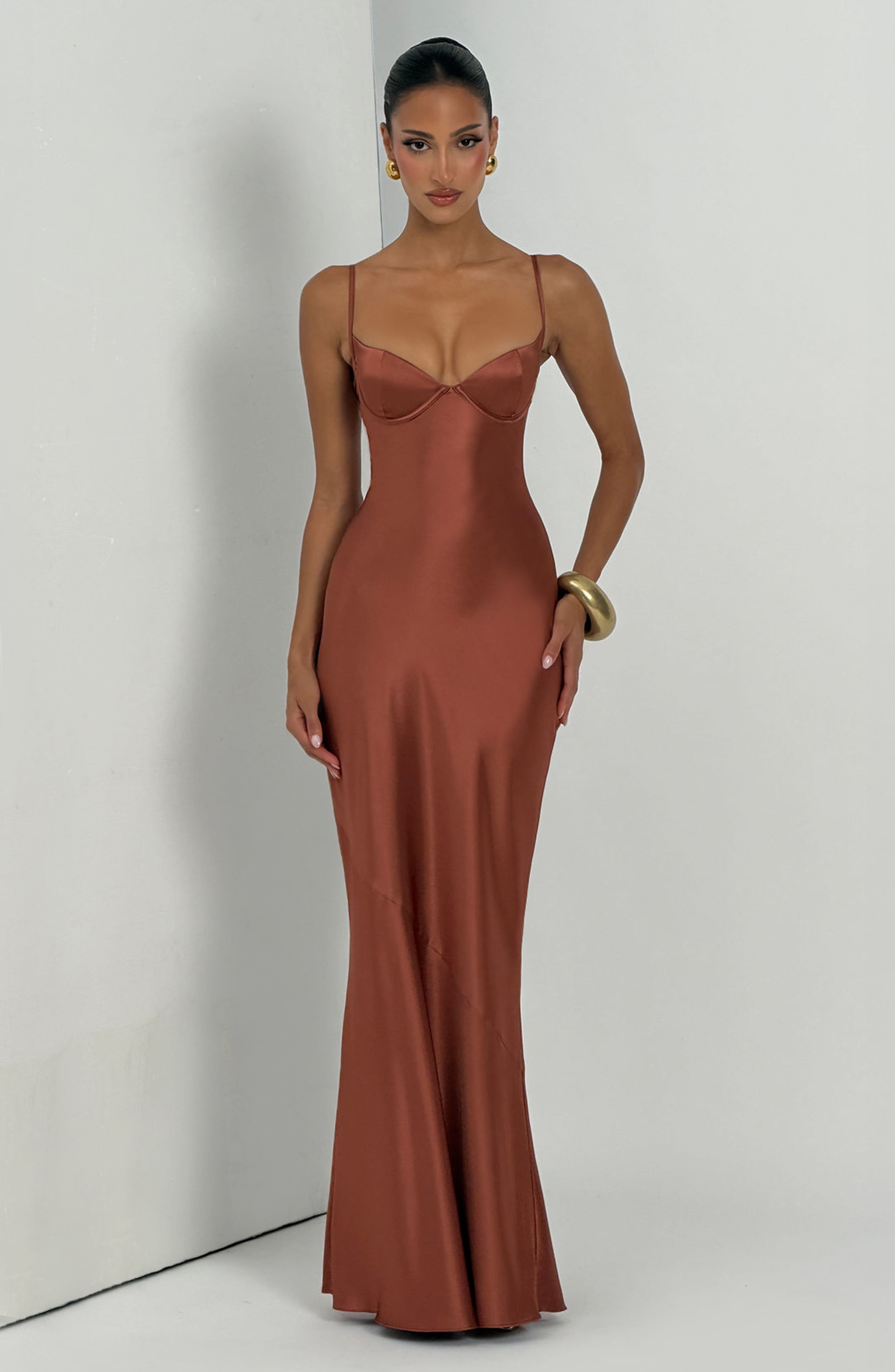 Natalie Maxi Dress - Rust