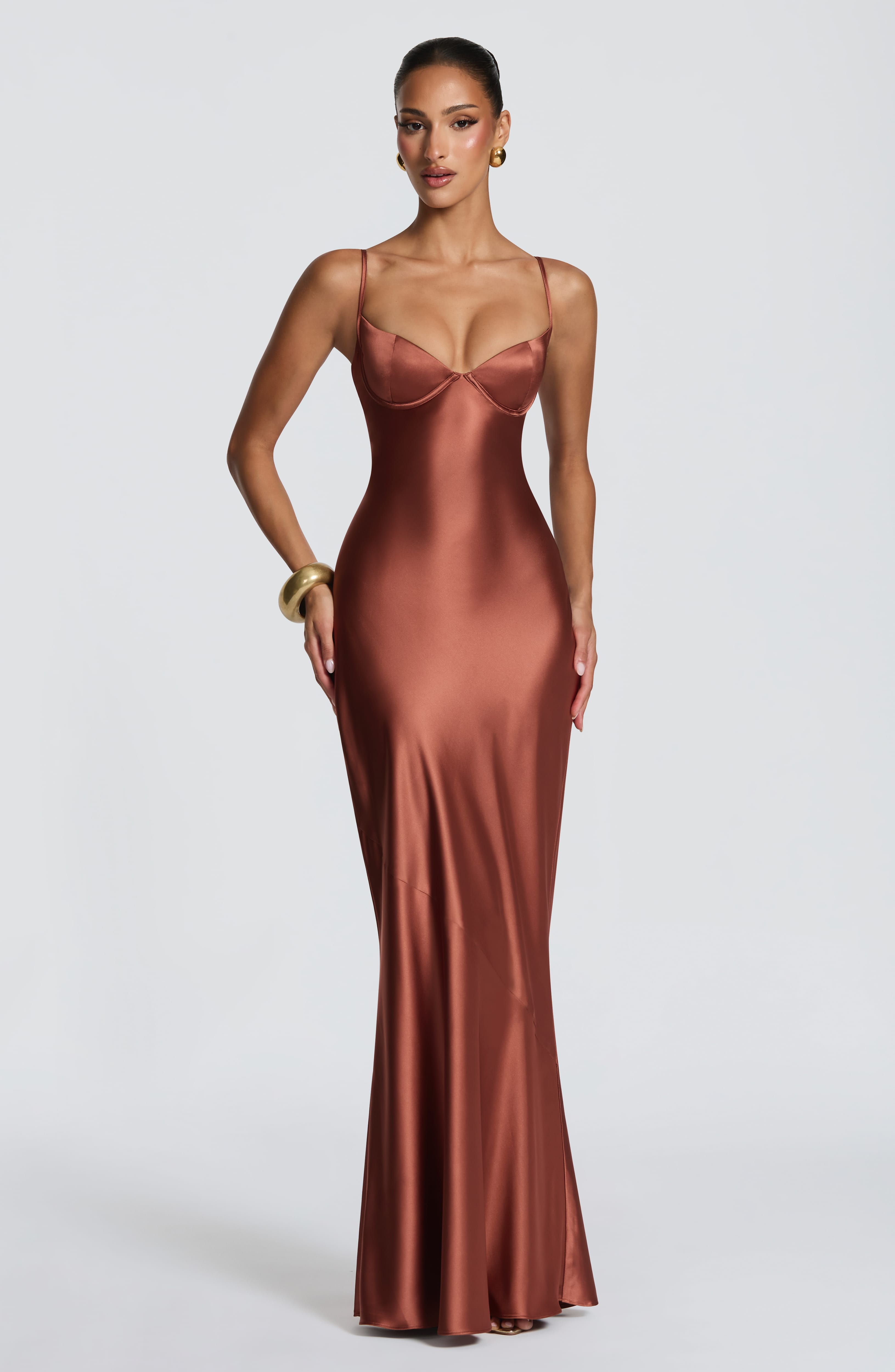 Natalie Maxi Dress - Rust