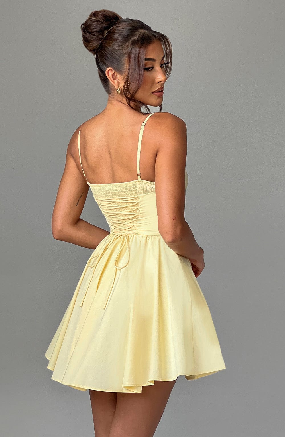 Charlotte Mini Dress - Lemon