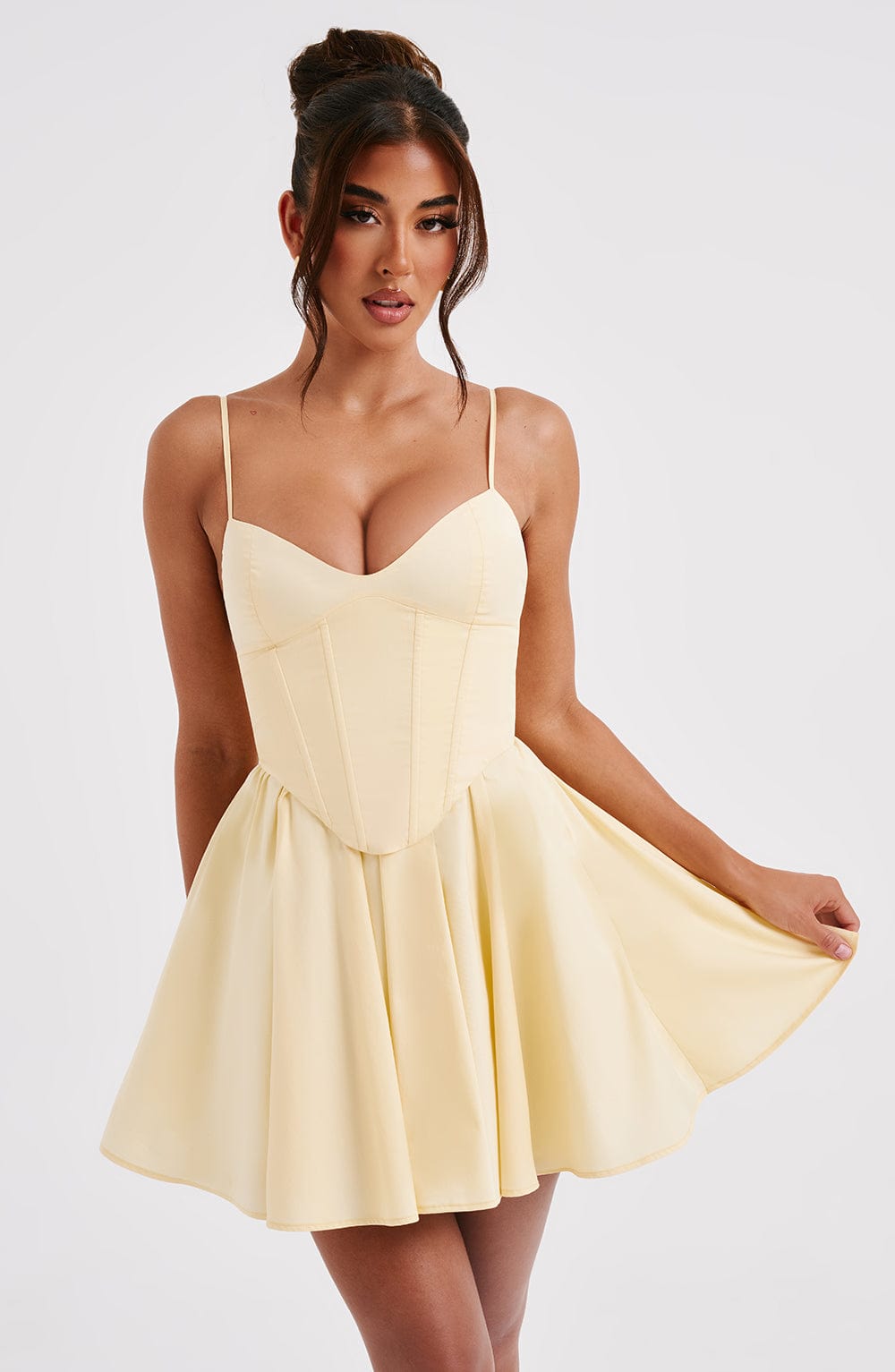 Charlotte Mini Dress - Lemon