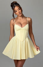 Charlotte Mini Dress - Lemon
