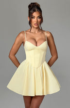 Charlotte Mini Dress - Lemon