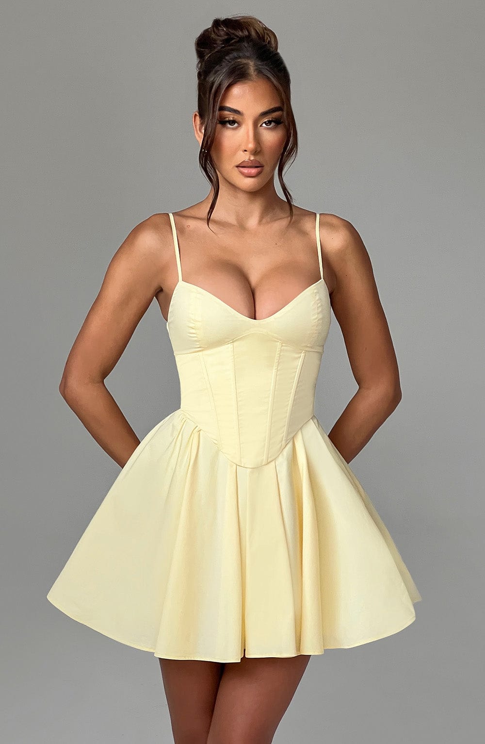 Charlotte Mini Dress - Lemon