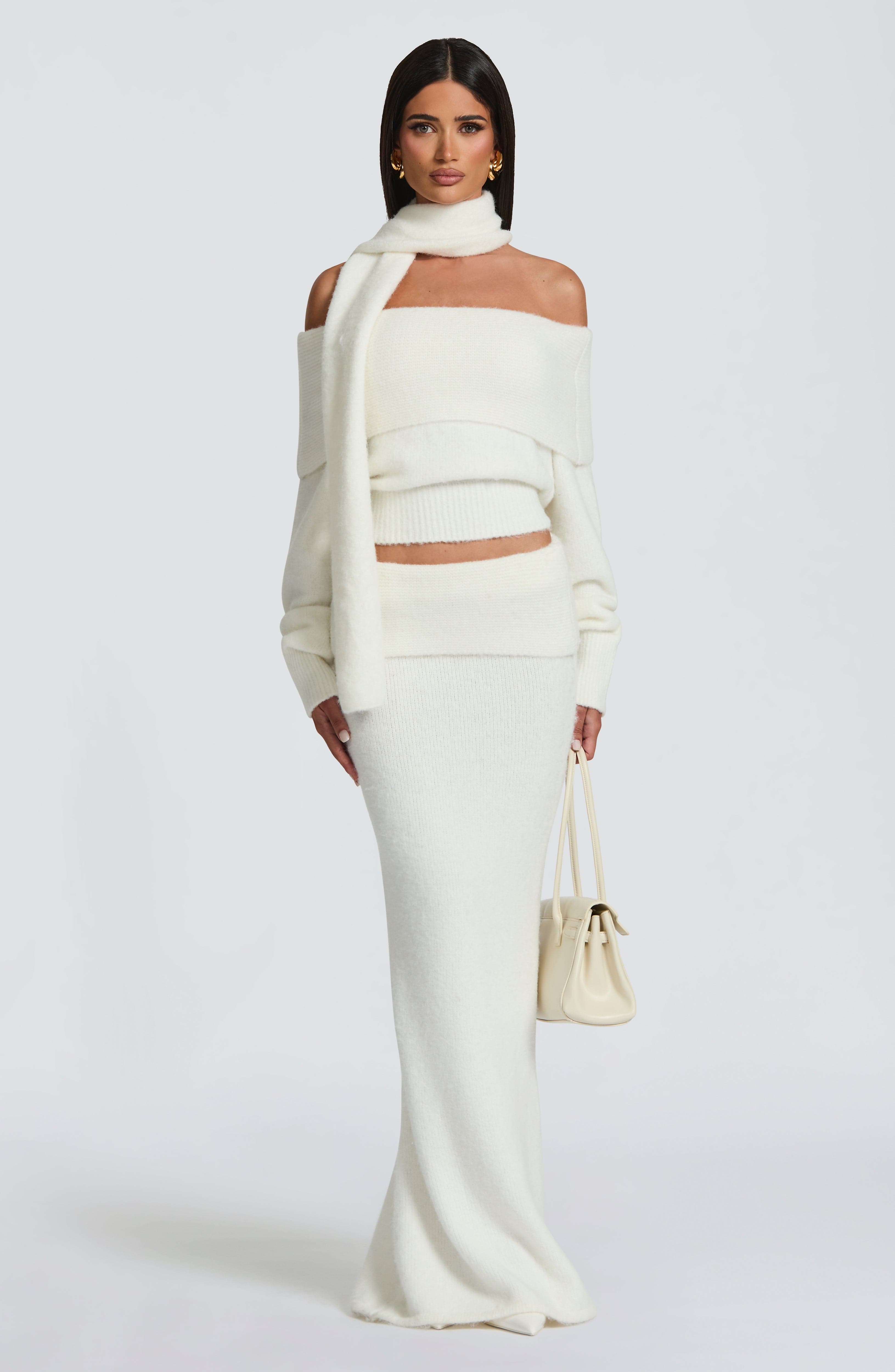 Adele Maxi Skirt - Ivory