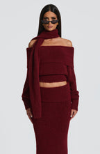 Adele Top - Burgundy