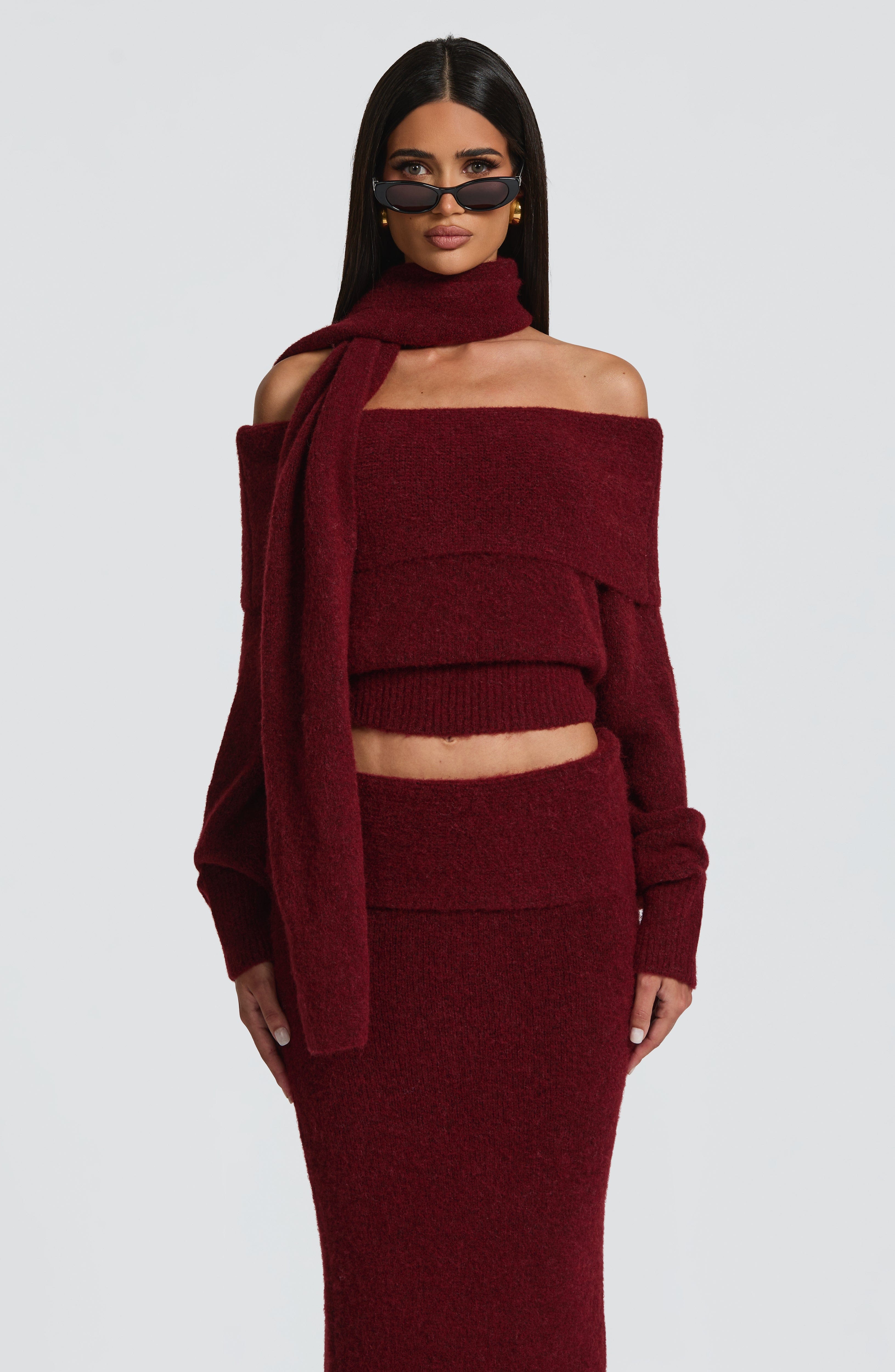 Adele Top - Burgundy