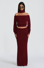 Adele Top - Burgundy