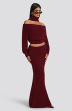 Adele Top - Burgundy