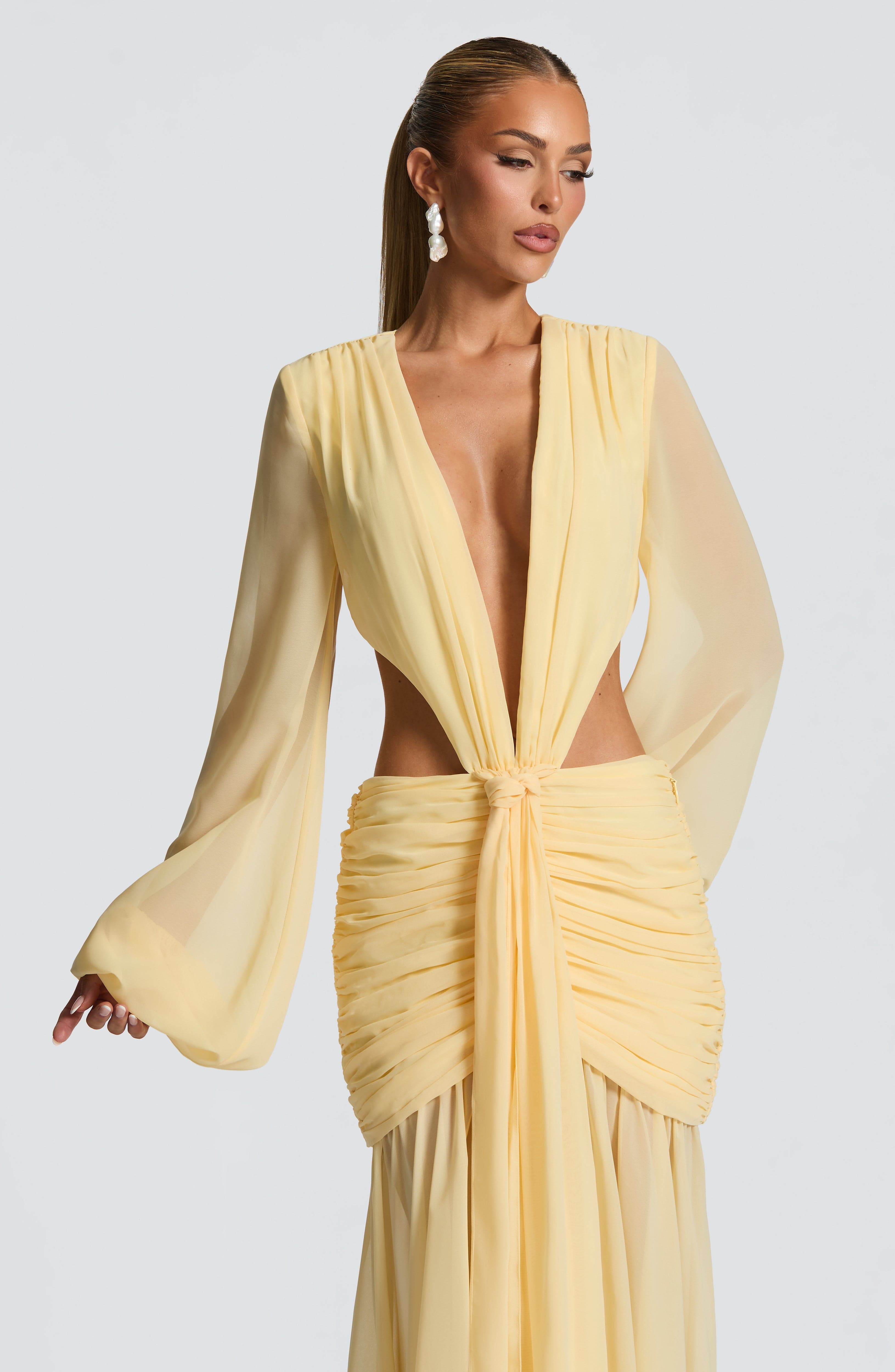 Bella Maxi Dress - Lemon